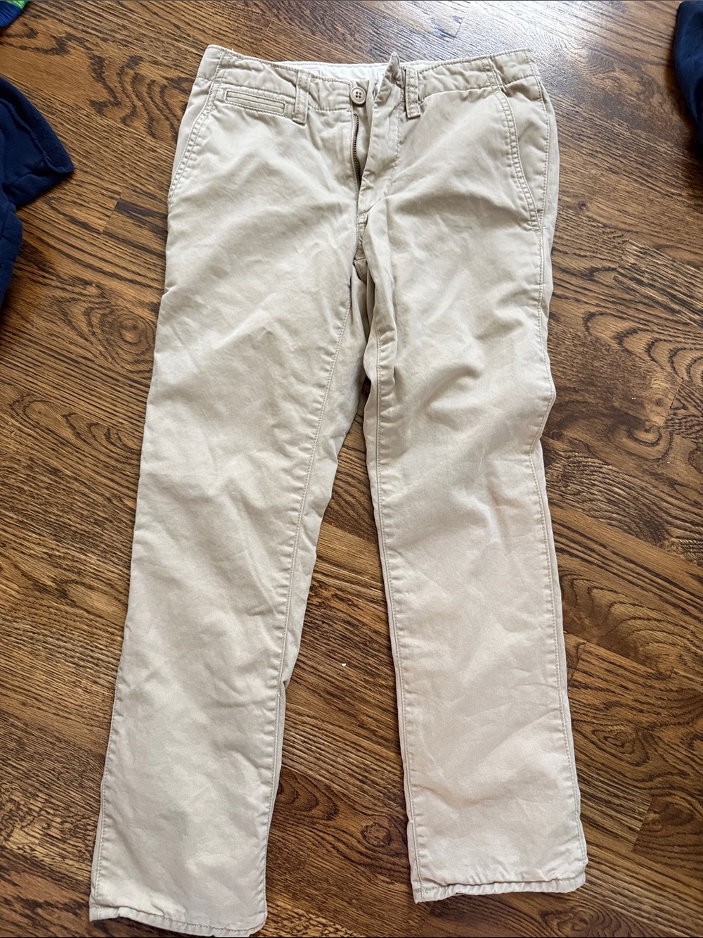 Like new Boys size 12 Beige Chino Pants flannel lined